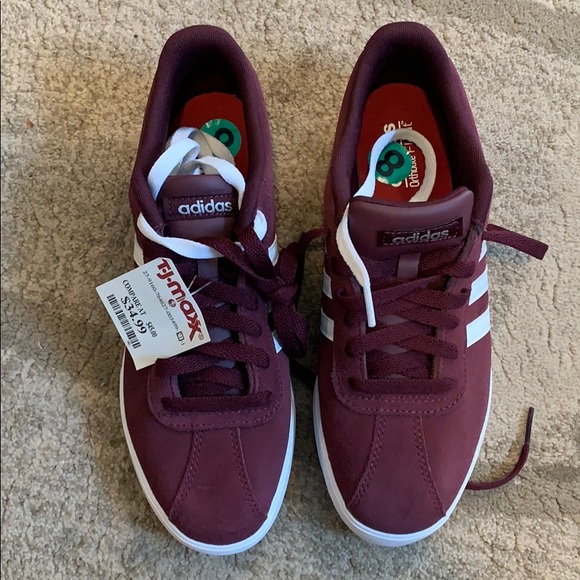 adidas maroon sneakers